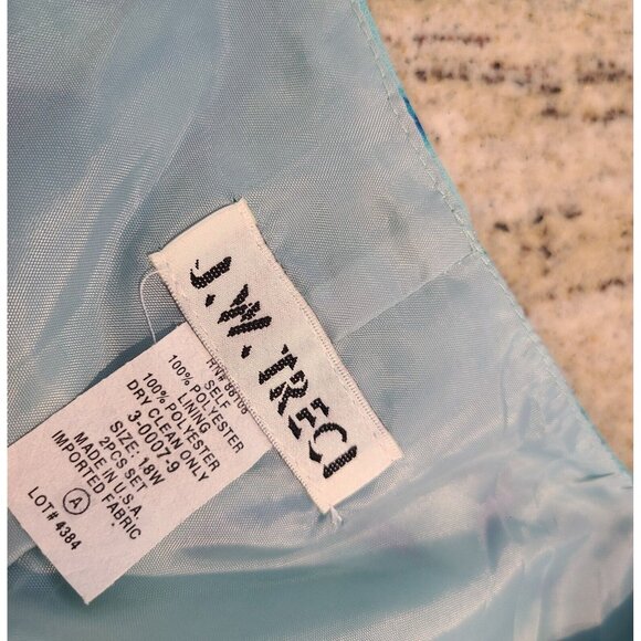 JW Treci 2 Piece Maxi Floral Dress Blazer Plus Size 18 Tie Front Tropical Beachy - Picture 9 of 16